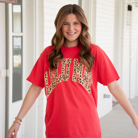Adult Lulu Mac Paprika + Leopard Tee