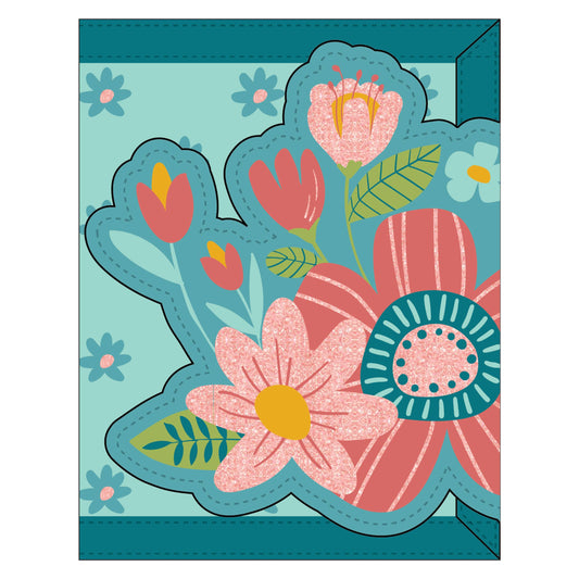 Turquoise Floral Wallet