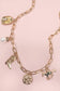WESTERN BOOT STAR HAT HORSESHOE CHARM NECKLACE | Gold