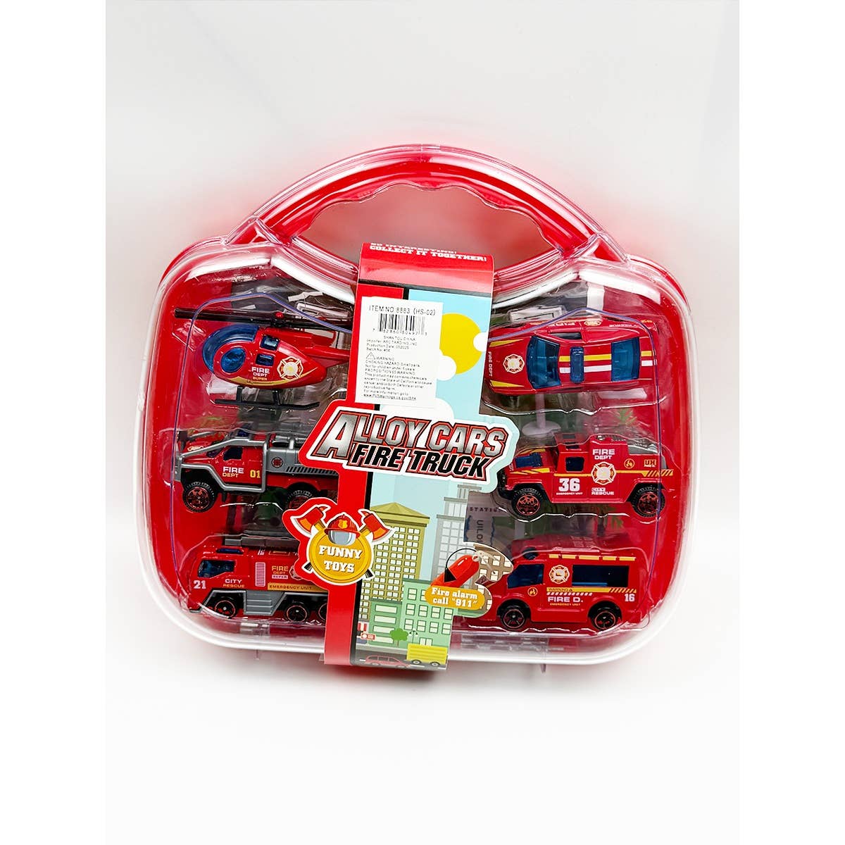 Kids Metal Alloy Cars Fire Truck Series Toys