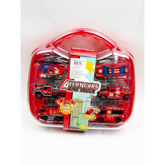 Kids Metal Alloy Cars Fire Truck Series Toys