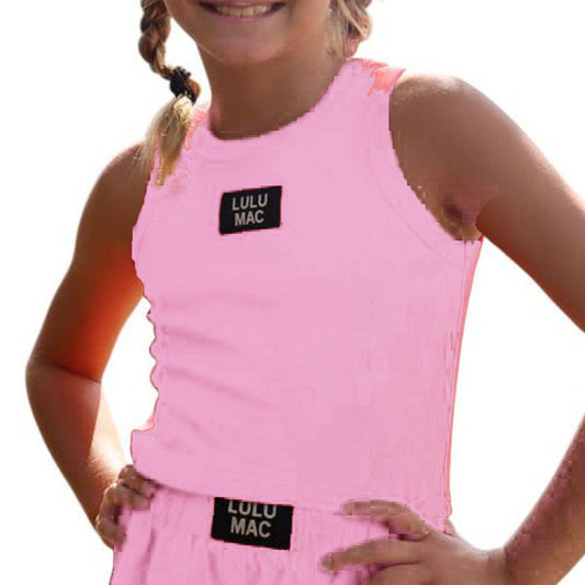 KIDS SOLID TANK: LIGHT PINK / Youth