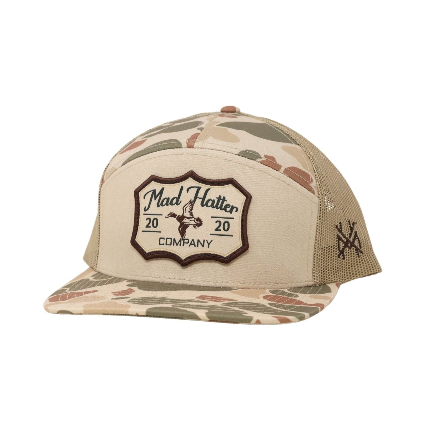 Green Head: 7 Panel Harvest Camo/Tan/Harvest Camo