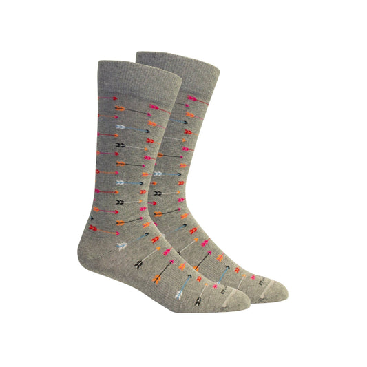 Thunderbird Socks: Light Grey Heather