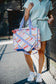 Retro Wave Colors Cute Pickleball Bag: Multicolored