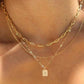 18K STAINLESS STEEL TARNISH FREE LAYERED NECKLACE | GOLD