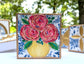 Chinoiserie Floral block |  botanicals blue white bridal tea