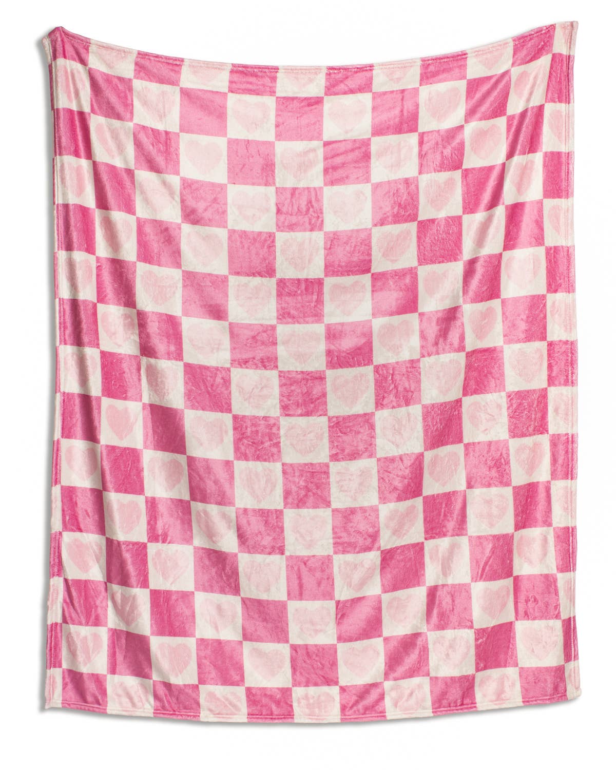 Checkered Hearts Throw