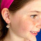 Crystal Rainbow Heart | Leverback Dangle Earrings