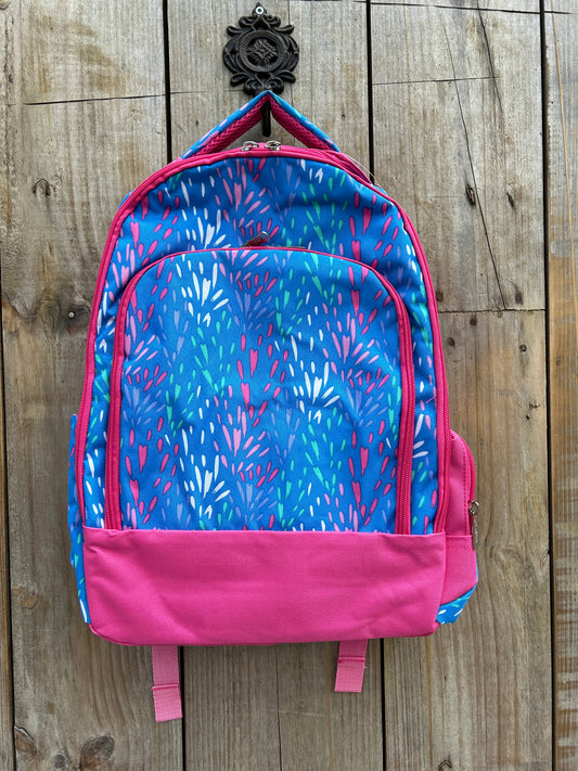 Blue and Pink Spark Backpack