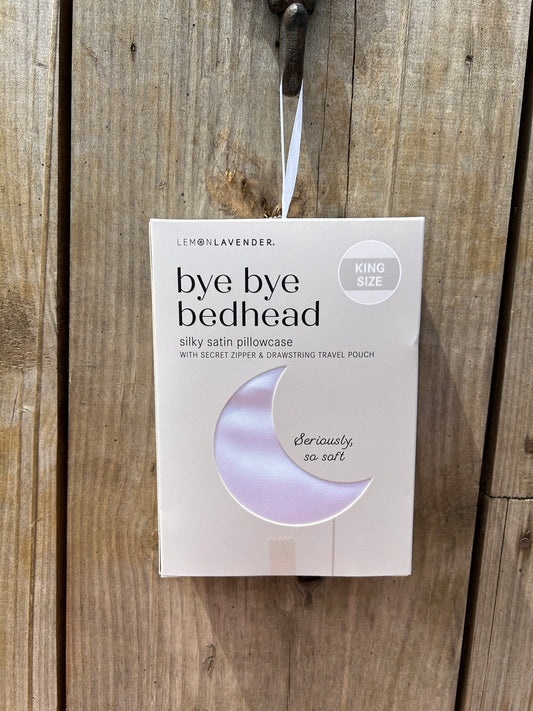 Lemon Lavender + Bye Bye Bedhead Silky Satin Pillowcase King Size
