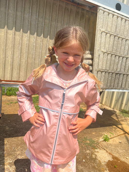 Kid’s Rose Gold Raincoat