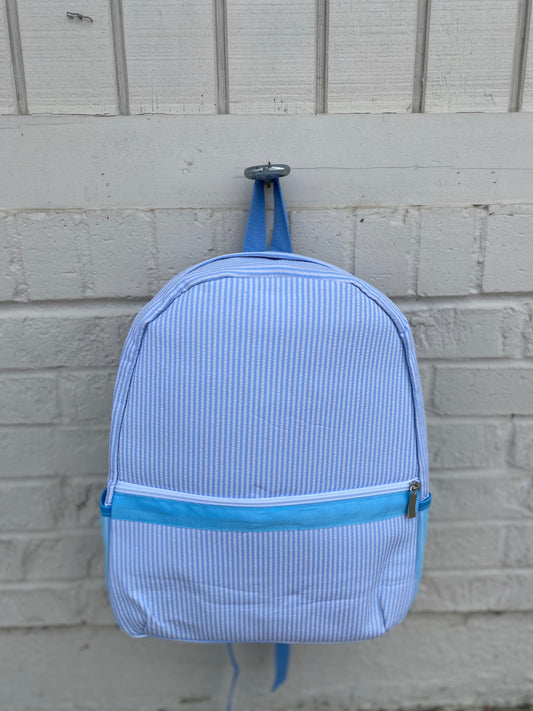 Seersucker Backpacks with Bottle Storage