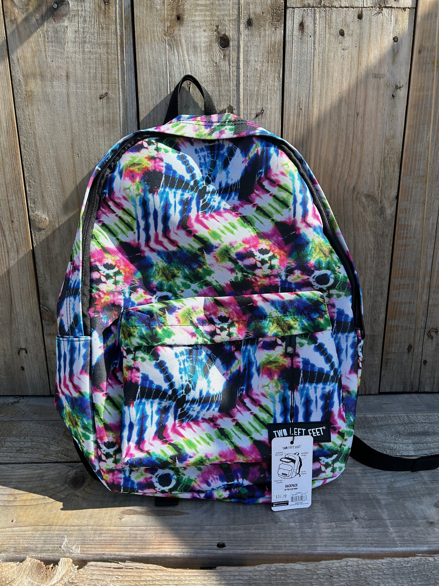 Multi Color Tie Die Backpack