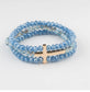 Beaded Cross Bracelet Set