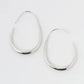 Graduated Oval Hoop Earring