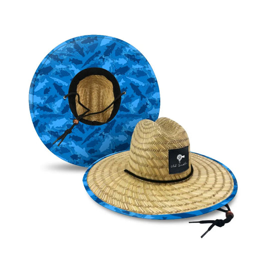 Freshwater Fish Straw Hat - Flo Blue