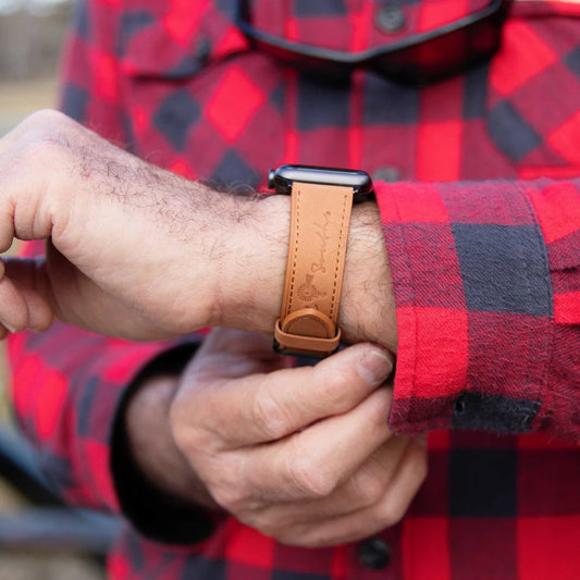 Old South Leather Apple Watch Band