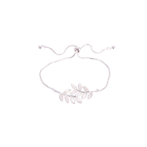 Mother of Pearl Vine Bracelet- Silver
