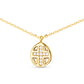Amanda Blu + Gold Inset CZ Cross Necklace