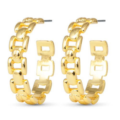 Amanda Blu + Gold Zoe Polished Huggie Earrings
