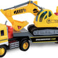 Lights & Sounds Long Haul Excavator Transport Truck