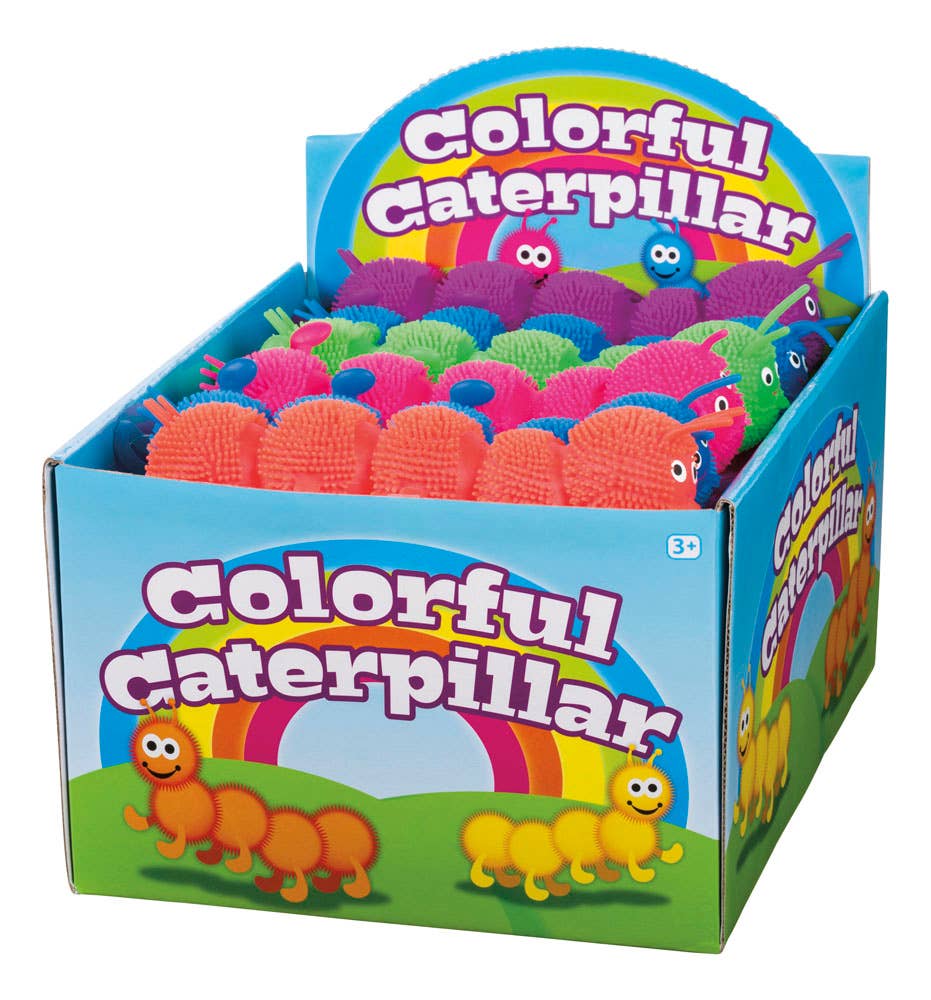 Toysmith - Colorful Caterpillar, 7-1/2, Asst Colors