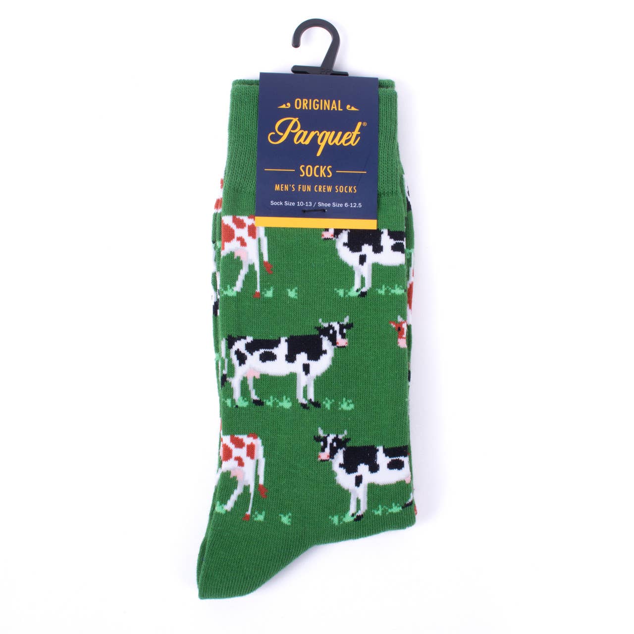 Men's Cows On Green Field Socks