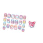 Pop Glamour Nails, Tie Dye Butterfly