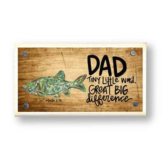 Dad - Big Difference Happy Block