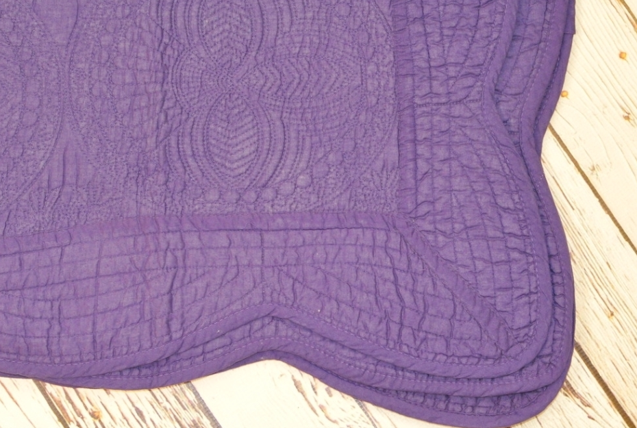 Baby Quilt Blanket Monogram: Lavender