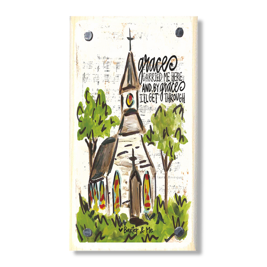 Grace Carried Me Happy Block