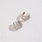 MEDIUM TRIPLE TUBE HOOP EARRINGS