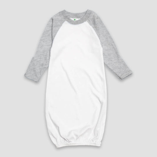 Baby Raglan Sleep Gowns with Mittens