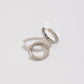 MEDIUM PAVE STYLE HOOP EARRINGS