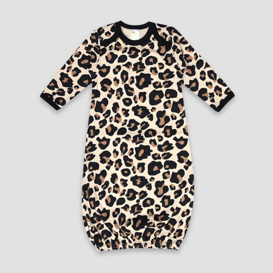 Baby Sleeping Gown - Leopard