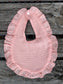 Ruffled Linen Bibs