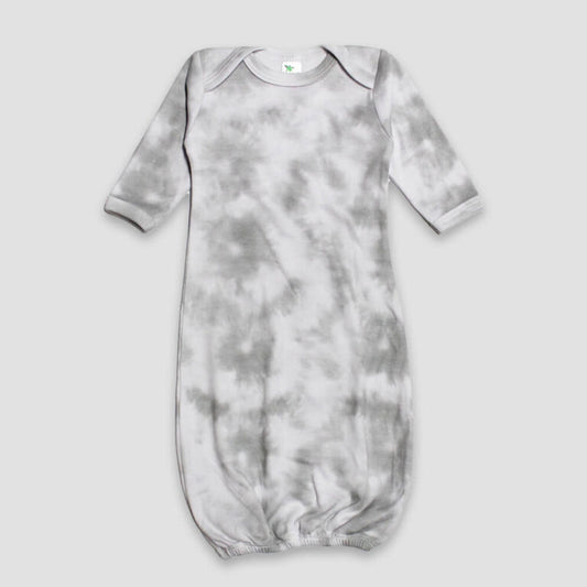 Baby Sleep Gown - White/Smoke