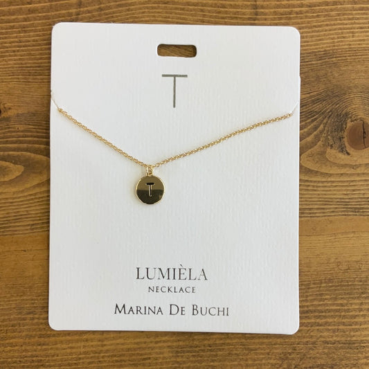 Initial T Necklace