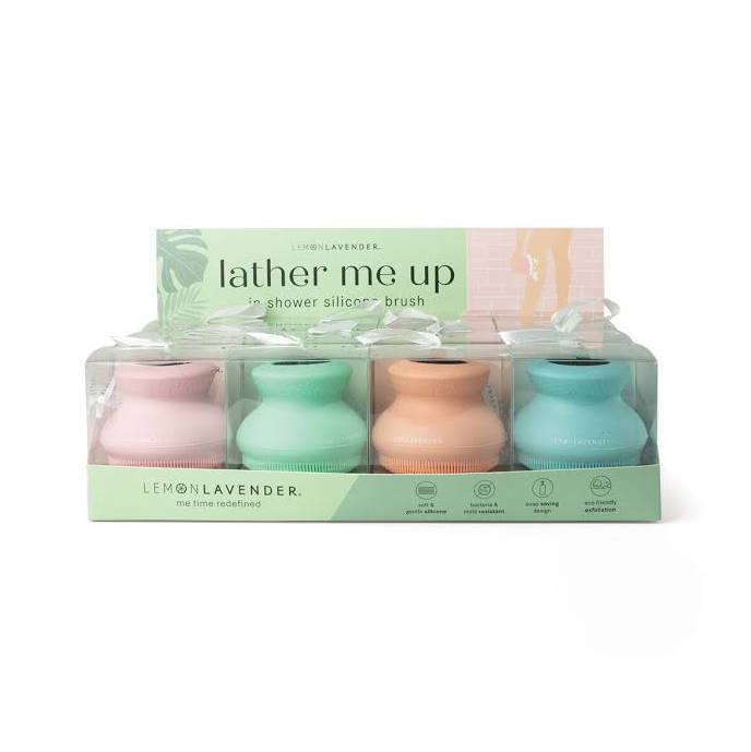 Lemon Lavender + Lather Me Up Silicone Body Scrubber