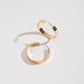 LARGE FLAT HOOP EARRINGS