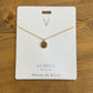 Initial V Necklace