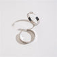 LARGE FLAT HOOP EARRINGS