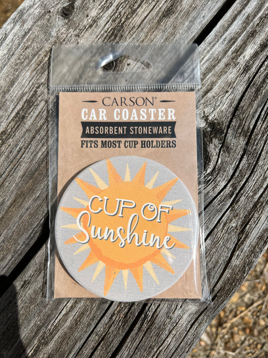Cup of Sunshine Car Coaster