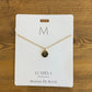 Initial M Necklace