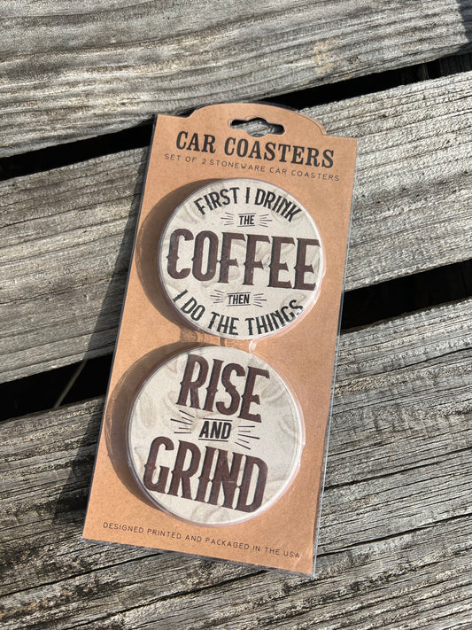 Coffee Car Coaster Set