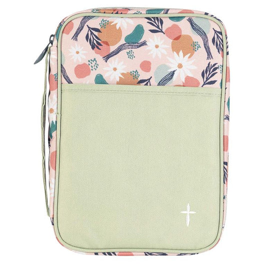 Floral with Cross Bible Cover