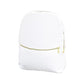 White Seersucker Backpack