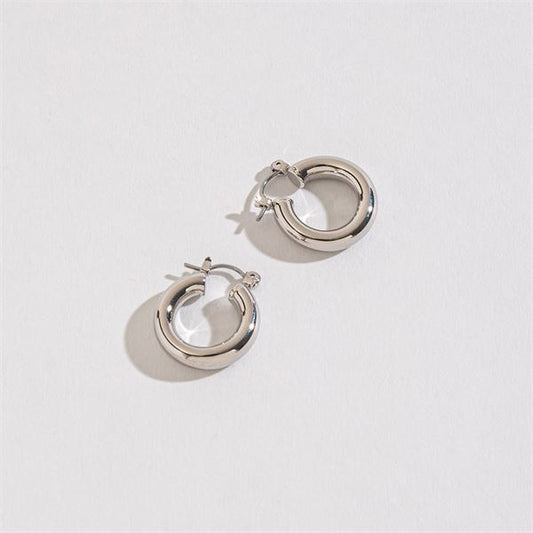 SMALL TUBE HOOP EARRINGS