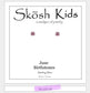Skosh Kids + Silver Birthstone Earrings